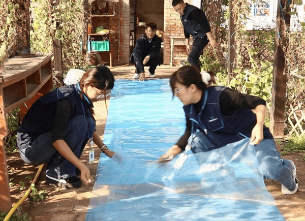 중국 위난시 교남진 유수 가옥 자원봉사 및 기부 활동